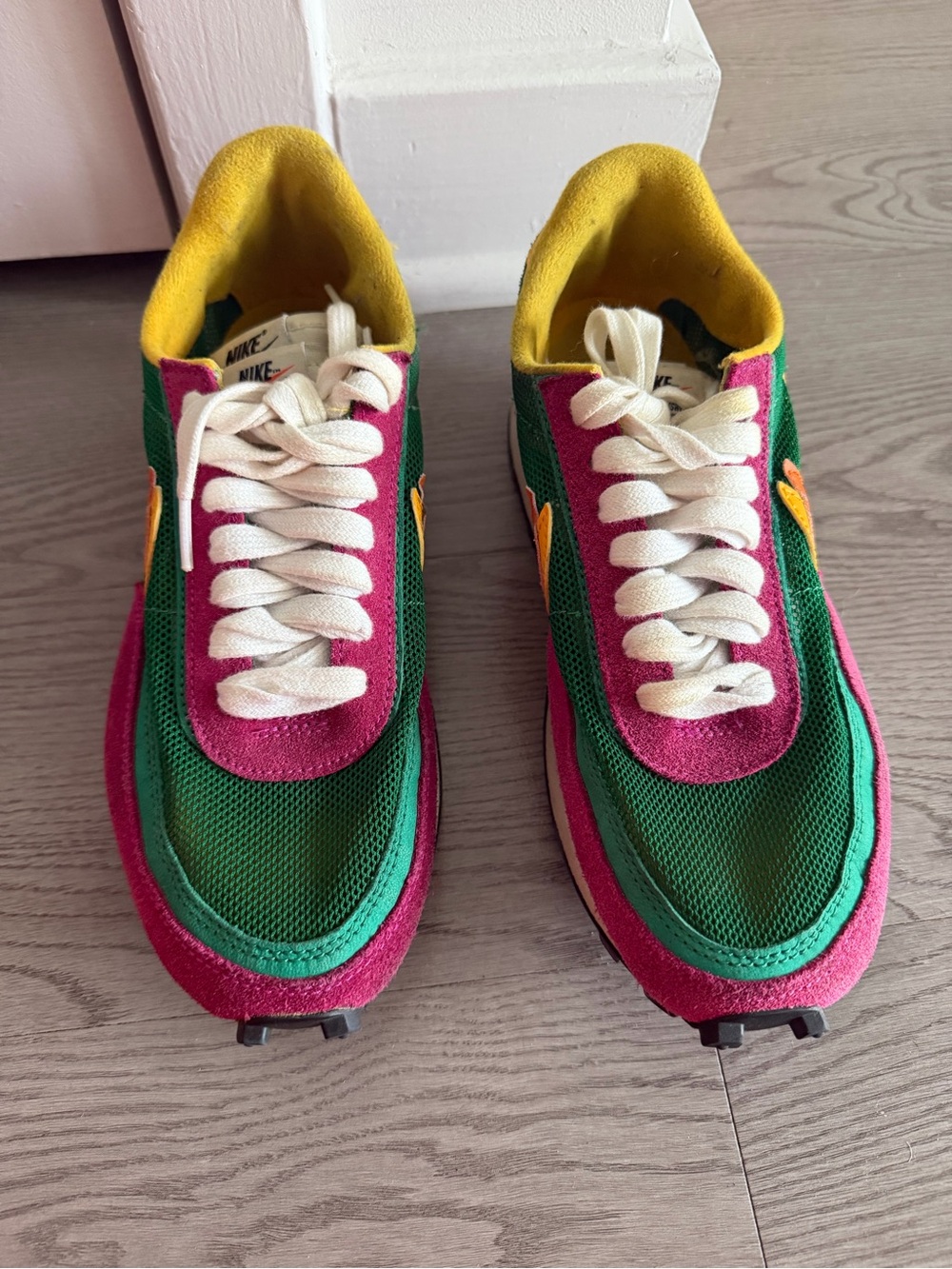 Nike Women’s Green, Pink & Yellow Retro Runner Sneakers